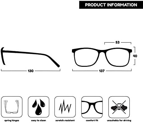 OPULIZE Arc 2 Опаковки на Големите Очила За четене Черен Кафяв Модел Мъжки Женски RR66-12