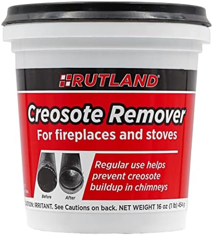 Rutland Products Средство за премахване на креозот с тегло 1 килограм Бяло и черно