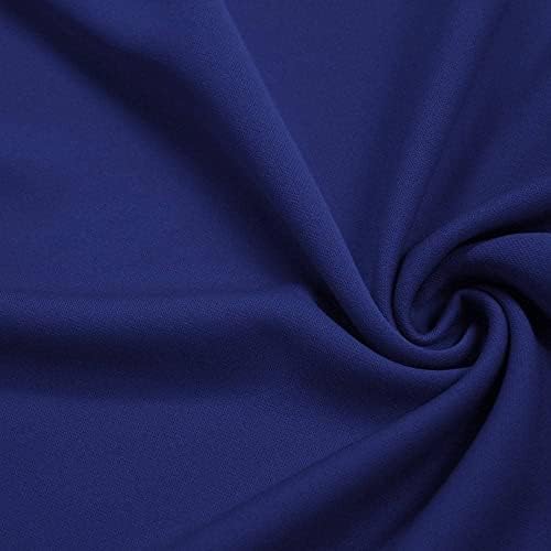 Плат с двойно плетиво Evie Royal Blue е от полиестер за гмуркане by The Yard - 10021