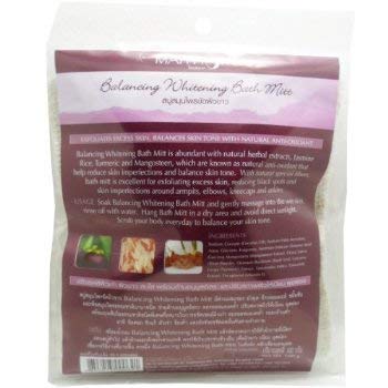 Рукавица за баня Maithong Balancing Skin Whitening Витамин е, Естествени Екстракти от билки, Антиоксиданти, нето Тегло 100 г (3,53 унция