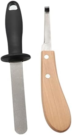 Комплекти ножове за Копита Острилка за ножове за копита 2 в 1, Комплекти инструменти за Ковач - Нож за Копита С Тесен Нож за Дясната