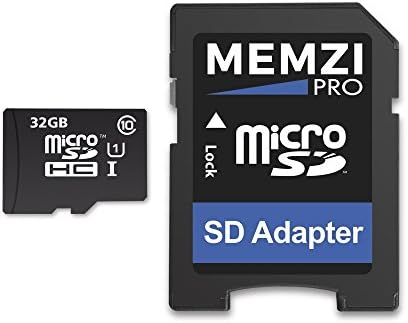 MEMZI PRO 32 GB Class 10 90 Mb/s. Карта памет Micro SDHC карта с адаптер за SD за мобилни телефони Motorola Moto серия E, X или Z