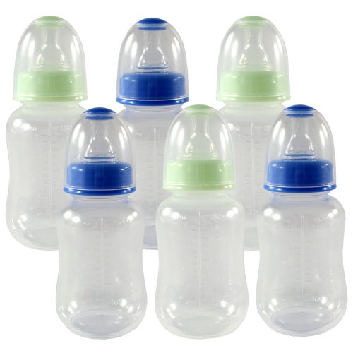 Бебешки бутилки Nurtria, 6 опаковки, без бисфенол А, 6 унции, За момчета (Свалена от производство, производител)