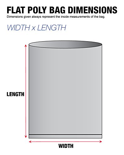 Tape Logic TLPB578 Плоски найлонови торбички размер на 2 на хиляда, 16 x 28, прозрачно фолио (опаковка от 500 броя)