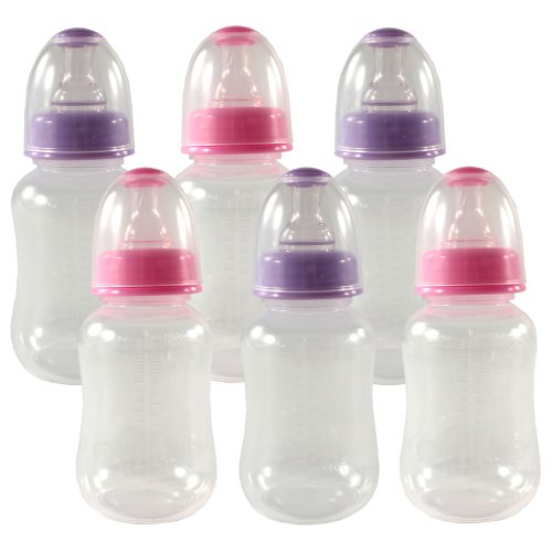 Бебешки бутилки Nurtria, 6 опаковки, без бисфенол А, 6 унции, За момичета (Свалена от производство, производител)