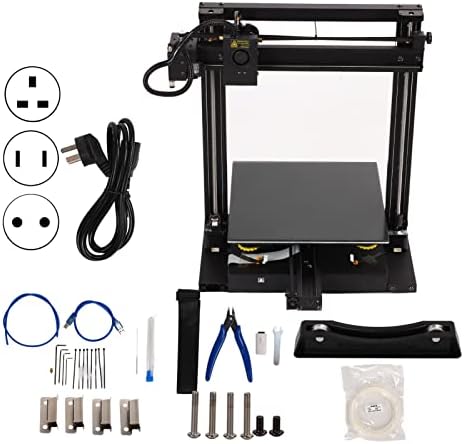 Промишлен 3D принтер Jeanoko, 9 Езика, Къса 3D Печатна Машина 90-260 за изграждане на модели (штепсельная щепсел САЩ)