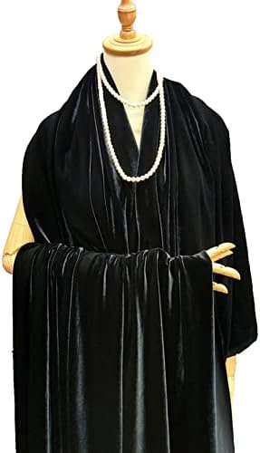 3 ярд нежната тъкан за шиене бархатного рокля със собствените си ръце (черен)