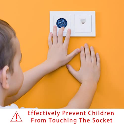 Капачки за контакти Динозавър Blue Отпечатъкът 12 Бр. - Защитни капачки за контакти, за деца – Здрави и устойчиви – Лесно