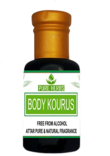 Чист билков балсам за тяло KOURUS ATTAR без алкохол за мъже, подходящ за специални случаи, партита и ежедневна употреба 3 мл