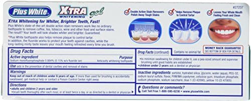 Избелваща паста за зъби Plus White Xtra - Премахва упорити петна от кафе, цигари, вино и още много други - Срещу кариес, плака и зъбен