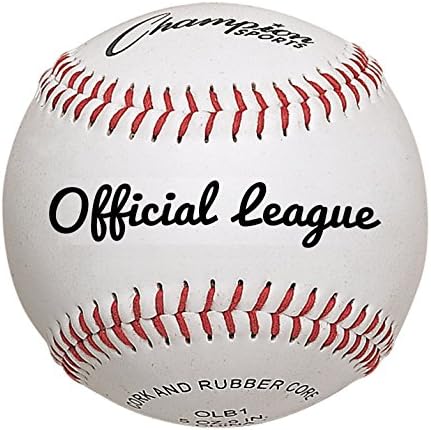 Спортен Кожен Бейзболен набор от Champion: Dozen бейзболни топки Официалната Лига от естествена кожа в закрито / на открито