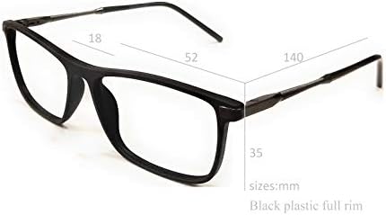 Компютърни очила На lifestyle Crizal lens пластмасови правоъгълни 52 мм черни unisex_alacfrpr3519