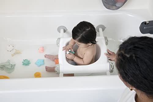 Седалката за вана Regalo Baby Basics™ осигурява подкрепа и баланс при къпане заседание, включва стабилна и надеждна система за вакуум,