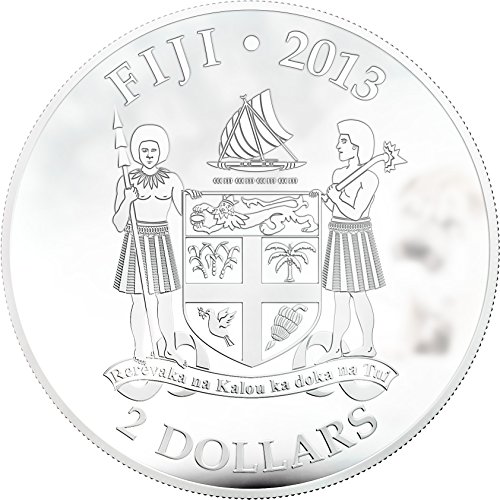 2013 на Фиджи - Кучета и Котки - брой 4 - Моят Велик Защитник - шар пей - 1 унция - Сребърна монета - 2 долара, без да се прибягва