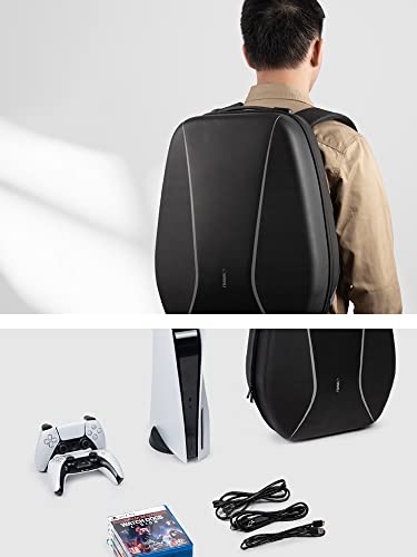 Раница с твърд корпус за носене PS5, Защитно Водоустойчива чанта за носене, която е Съвместима с конзолата на Sony PlayStation