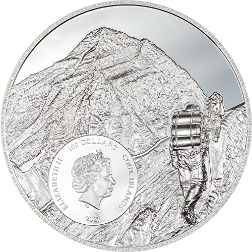 2023 ДЕ Първото Изкачване PowerCoin Връх Еверест 1 Кг Сребърна монета от 100$ Острови Кук 2023 Доказателство