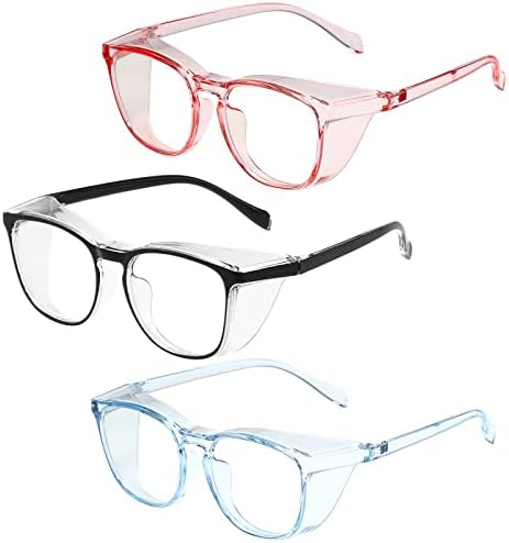 Защитни Очила за Мъже, Жени, Сестри, фарове за Мъгла Стилни, Модерни и Удобни Очила със Странични Плочи, Защита на Очите за Възрастни