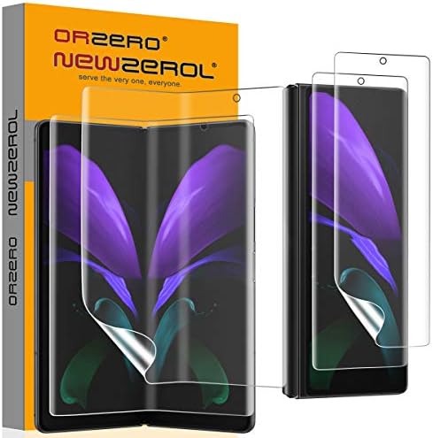 (2 Комплекта от по 4 опаковки) Orzero е Съвместим с Samsung Galaxy Z Fold 2 5 ГРАМА (не е за Z Fold 3), 2 опаковки протектори