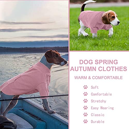 Мек вълнен плат Пуловер за кучета Dora Bridal-Пуловер за кучета, мек вълнен плат жилетка с отвор за колан Однотонная руното