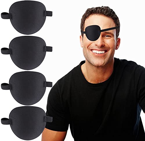 Превръзка на очите Fezog, 3D-Превръзка на очите, за възрастни и деца, Регулируема Превръзка на дясното или Лявото око, Лепенки за лечение