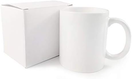 MYSUB Двете Чаши, Чаши 11 грама Двете Керамични Празни Чаши за Кафе, Бели Чаши, Двете Заготовки, Празни бели чаши - 36 опаковки на едро
