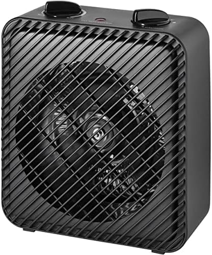 Нагревател - 3-Стъпка Електрически вентилатор с Мощност 1500 W-Задължителна за Затопляне на помещения, PSH08F1ABB, Черен