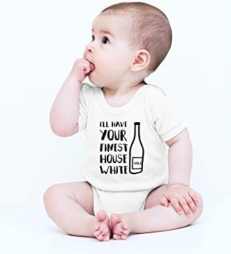 Тениска Луд Bros I ' ll Have Your Finest House Бяла, Забавна, Сладка, Новост, Пълноценно Детско Боди За новородени