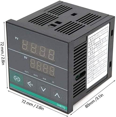 Регулатор на температурата ZYM119 CHB702, Термостат Интелигентен Дигитален Дисплей температурен Регулатор, Реле/SSR Изход AC180-240V 0-400
