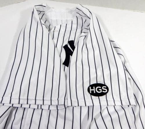 2020 Ню Йорк Янкис Ерик Кратц 38 номер, Издаден В Продажба В Бяла Тениска HGS P 9 - Използваните В играта Тениски MLB