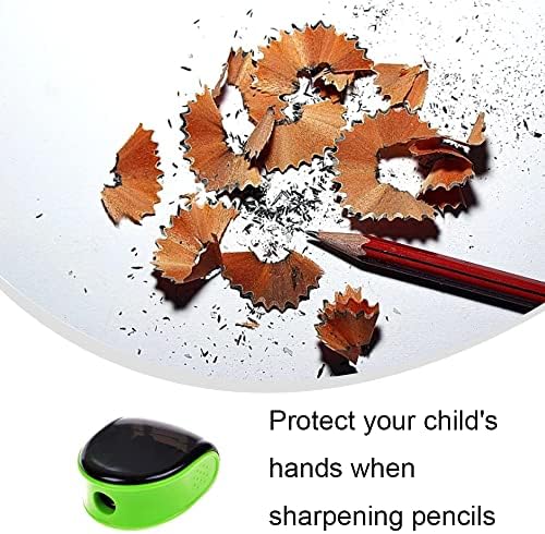 Острилка за моливи, портативна ръчна острилка за моливи, малка ръчна острилка с контейнер за деца, ученици в училище (случаен цвят)