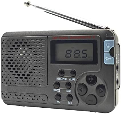 Преносимо радио FEZEQIN САЙ-7700 в къси вълни диапазон AM FM радио, работещо на батерии /променлив ток, Вграден говорител и жак за слушалки,