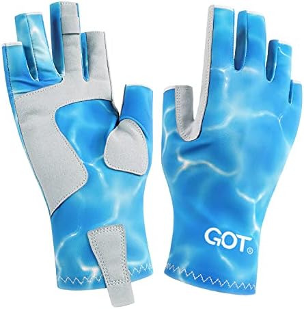 Ръкавици за риболов GOT Sports UPF 50+ за мъже и жени - ръкавици със защита от слънцето и ултравиолетовите без пръсти - Идеална