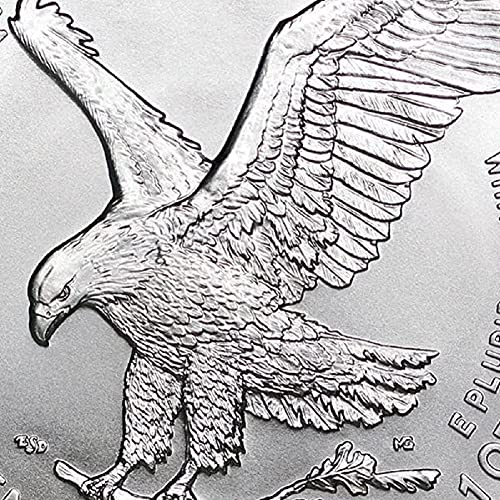 2021 (W) 1 унция сребърен американски орел MS-70 (отчеканен на монетния двор на Уест-Пойнта - Първият ден на издаване - Eagle