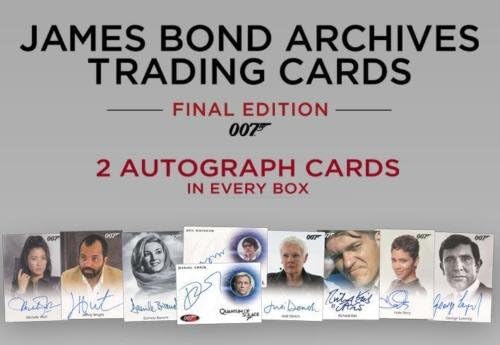 2017 Архив на Джеймс Бонд, Окончателното Издание на Търговски Картички Заводска печат 12 Опаковки Калъф