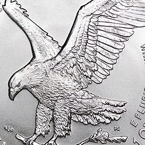 2022 (W) 1 унция American Silver Eagle MS-70 (Ранни издания - Сечени в монетния двор на Уест-Пойнта - лейбъл Eagle) 1 милиграм