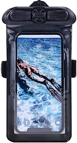 Калъф за телефон Vaxson, черен, съвместим с Oukitel U11 Plus, водоустойчив калъф, суха чанта [без защитни фолиа]