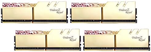 G. Skill 64GB DDR4 Trident Z Royal Gold 3200 Mhz PC4-25600 CL14 Комплект с четири канали 1,35 В (4x16 GB)