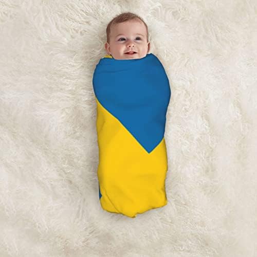Флаг на Швеция Детско Одеало, Като Одеало за Бебета, Калъф за Свободни Новородени, Обвивка