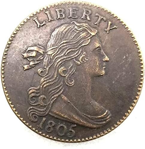 1805 Антични Безплатна Реплика Възпоменателни Монети Американската Айде Стара Монета, без да се прибягва един пътуващ Никел Американска Монета