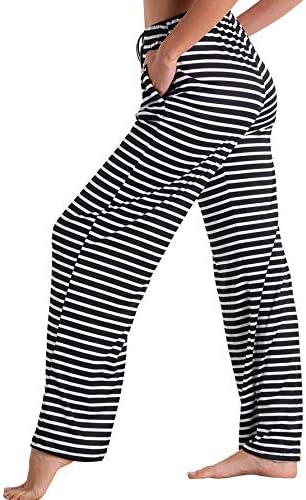 Дамски Удобни Ежедневни Пижамные панталони X-Image с Джобове и завязками